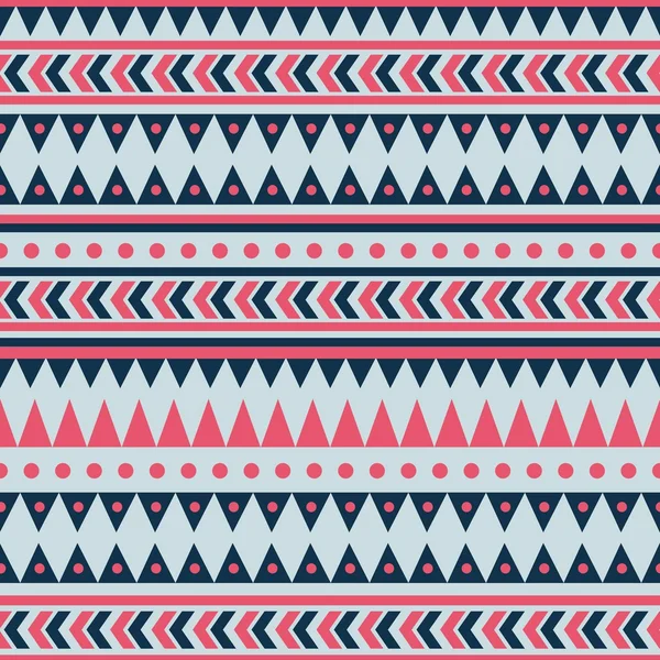 Pattern with geometric shapes. Tribal vector pattern - Stok Vektor