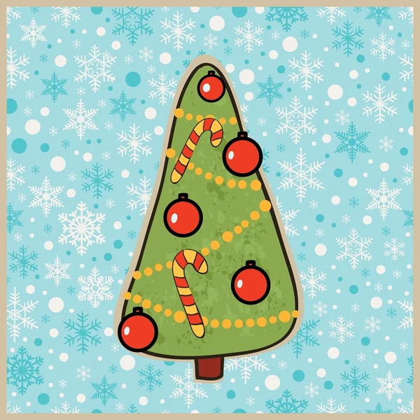 Vector Christmas tree — Stock Vector