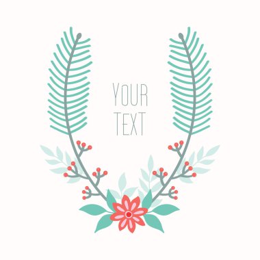 metin ile çiçek arka plan