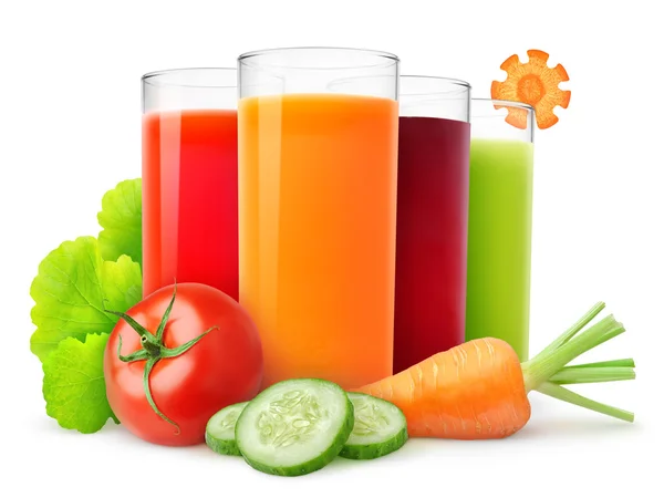 Fresh vegetable juices — Stock Photo, Image