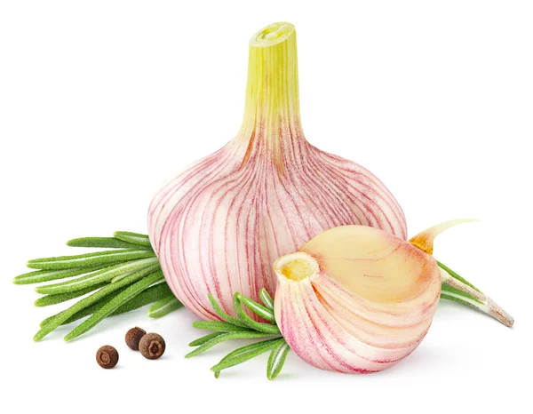 Knoblauch und Rosmarin — Stockfoto