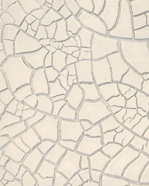 Texture White Cracked Clay Dried River Bed Vertical Natural Pattern — Stock Photo, Image