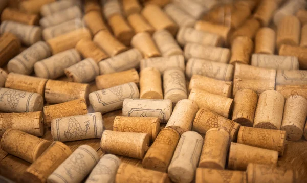 Wine Corks Soft Focused Background — Stock Photo, Image