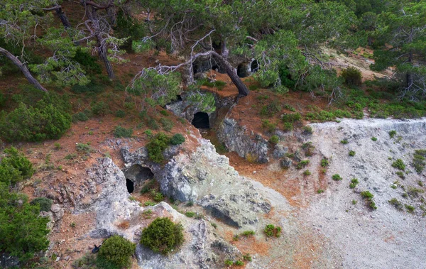 キプロスのアカマス半島にある放棄された地下マグネシウム鉱山 — ストック写真