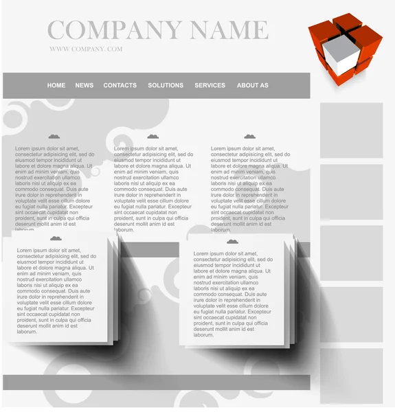 Web サイトのデザイン — ストックベクタ