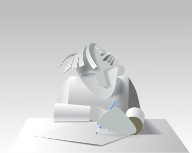 Kağıt model sanatçı