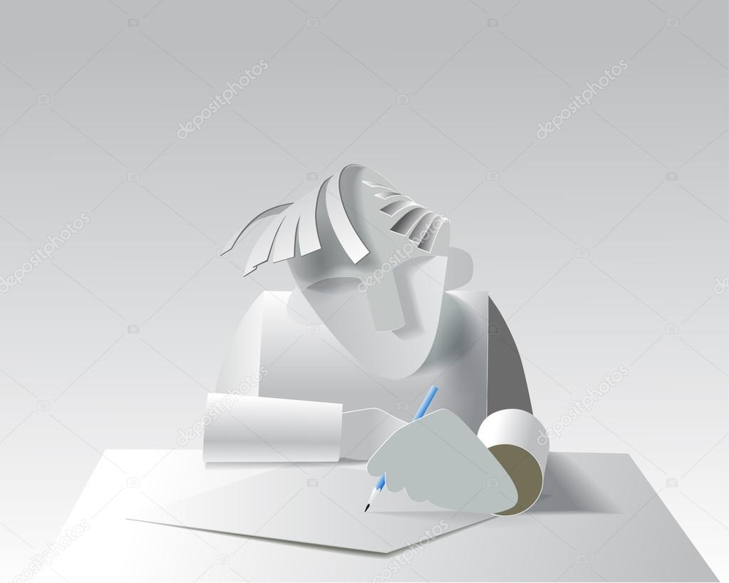 Paper model artist