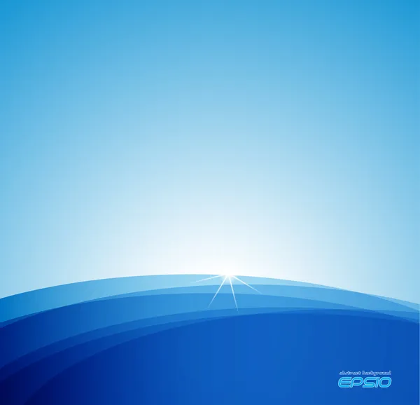 Fondo azul abstracto — Vector de stock