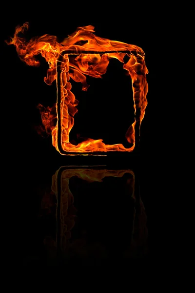 Quadro de fogo — Fotografia de Stock