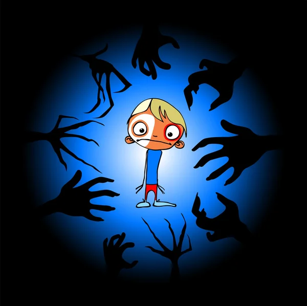 Childrens horror — Stock Vector