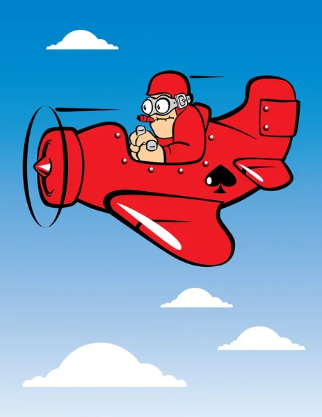 Uçak pilotu bulut gökyüzü