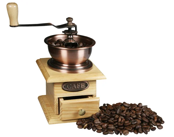 Wooden coffee grinder — Stock Photo, Image