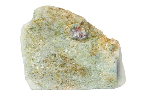 Crystal of a red ruby in rock — Stock Photo, Image