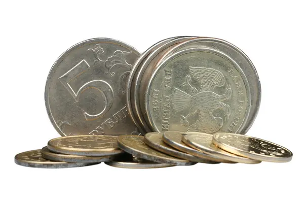 Paralar beş ruble — Stok fotoğraf