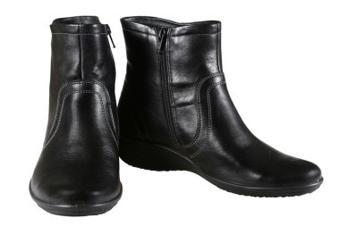 Bayan Deri Siyah çizme