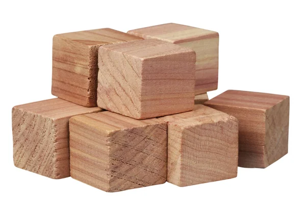 Set wooden cubes — Stock Photo, Image