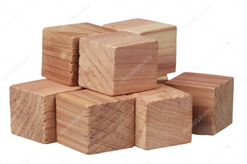 Set wooden cubes