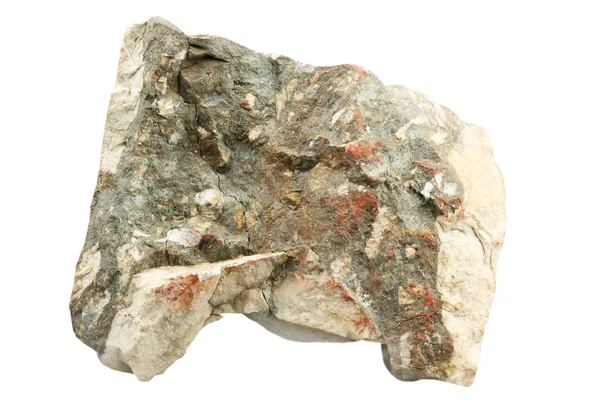 决石英碳酸自爆矿石样品 — 图库照片