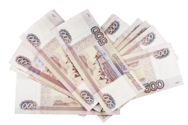 Dinheiro - notas quinhentos rublos — Fotografia de Stock