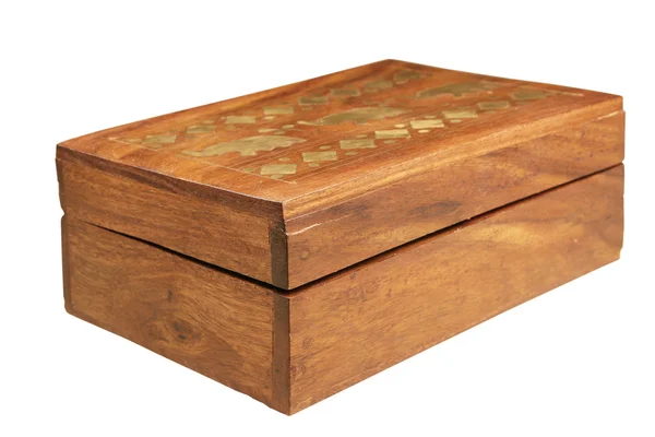 Trä kistan för smycken — Stockfoto
