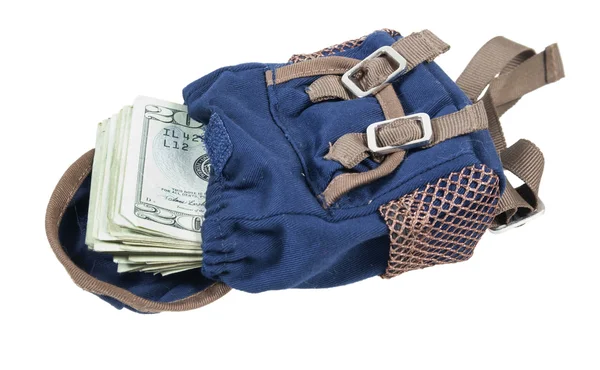 Backpack Full of Money — Stock Photo, Image