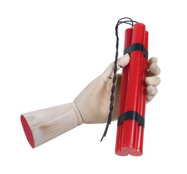 ahşap el holding dinamit