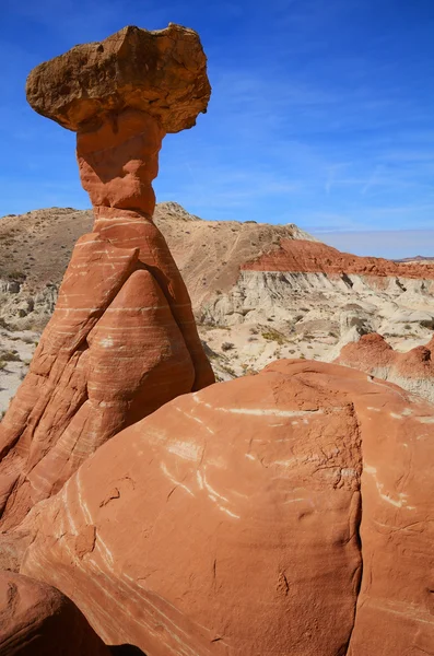 Paria Rimrocks Red Toadstool (Hoodoo) — Stockfoto