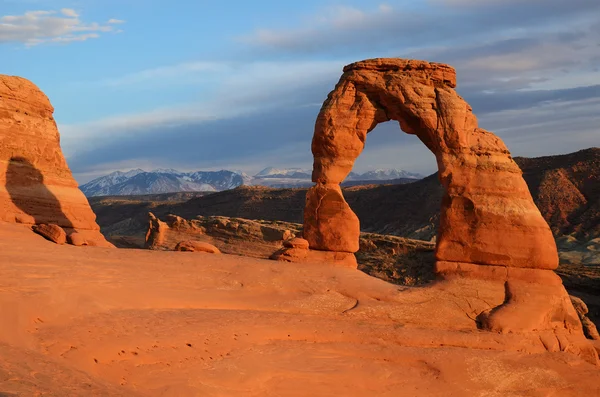 Delicate Arch at Sunset — Stock Photo, Image