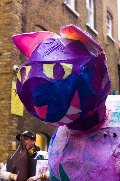 La gran carrera de panqueques de Spitafields — Foto de Stock