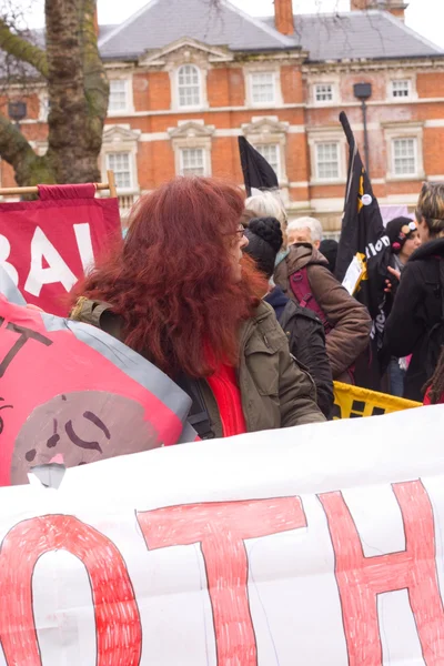 Tottenham cuts march, London. — Stock Photo, Image