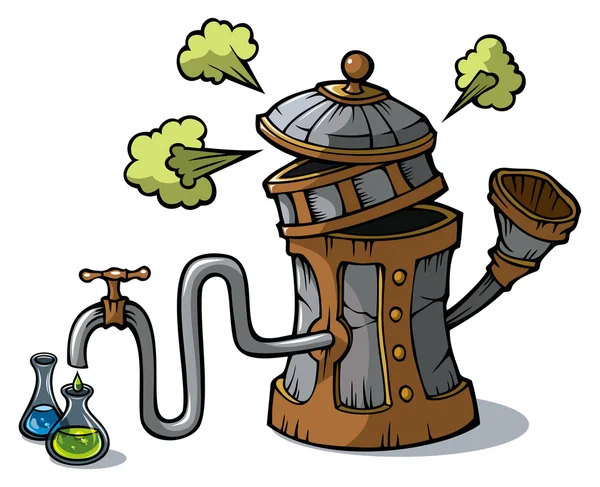Distillatie machine — Stockvector
