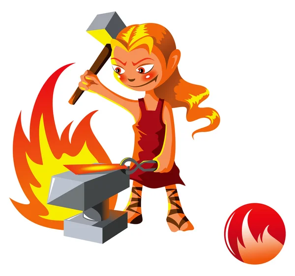 Elemental del Fuego — Vector de stock