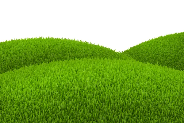 Зелений пагорб трави — стокове фото