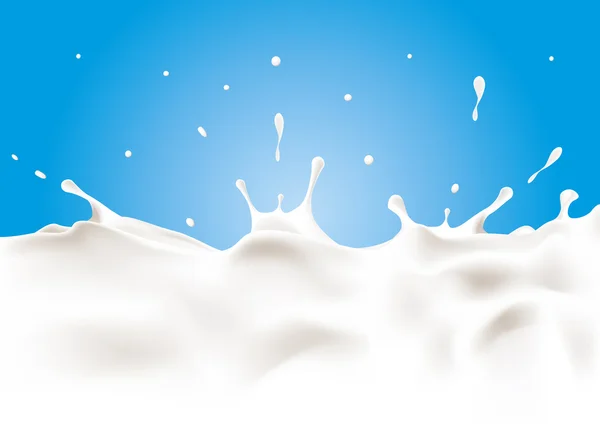 A splash of milk. Vector illustration — Stock Vector