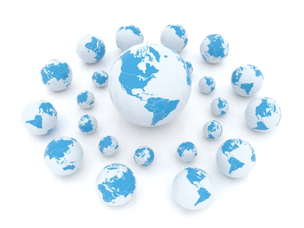 Earth globes — Stock Photo, Image