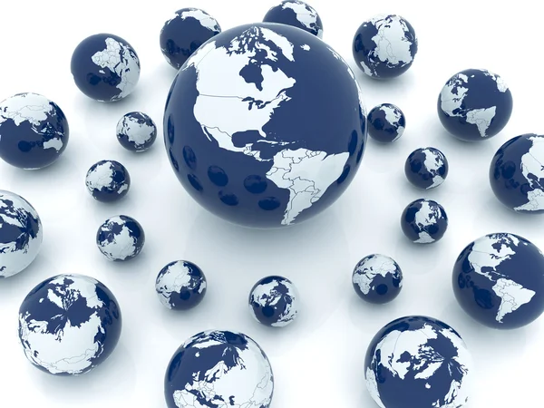 Earth globes — Stock Photo, Image