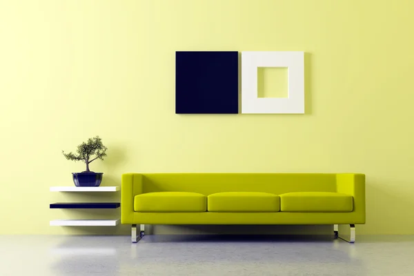 Urban interiör med soffa — Stockfoto