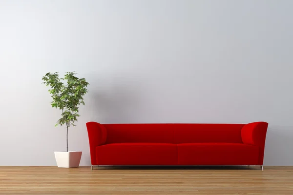 Urban interior with sofa — Stock Photo, Image