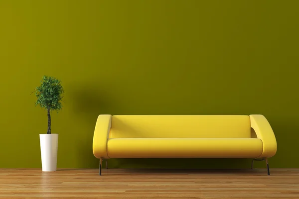 Interior urbano con sofá — Foto de Stock
