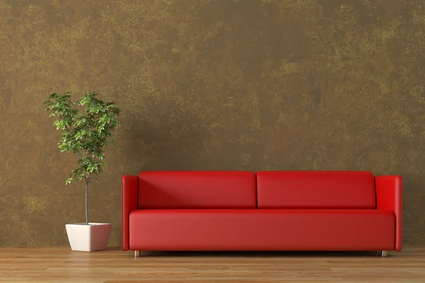 Urban interior with sofa — Stock Photo, Image