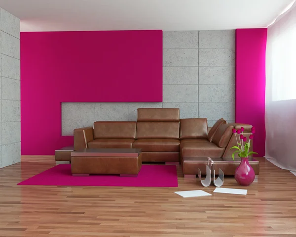 Urban interior with sofa — Stock Photo, Image