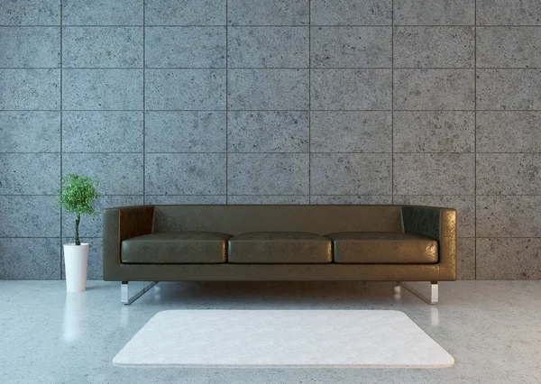 Urbanes Interieur mit Sofa — Stockfoto