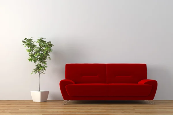 Urban interior with sofa — Stock Photo, Image