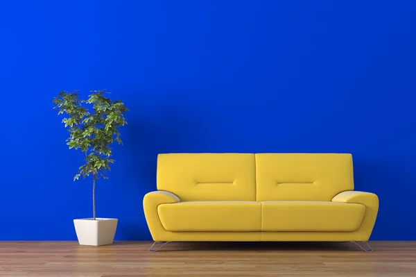 Urban interiör med soffa — Stockfoto