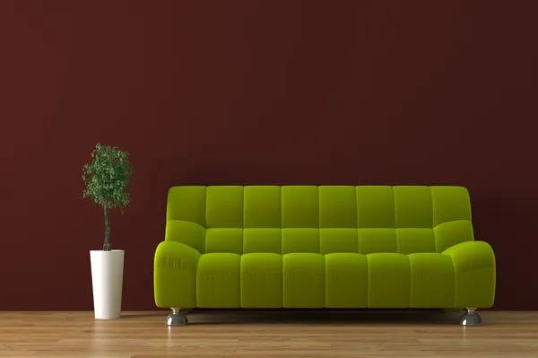 Urbanes Interieur mit Sofa — Stockfoto