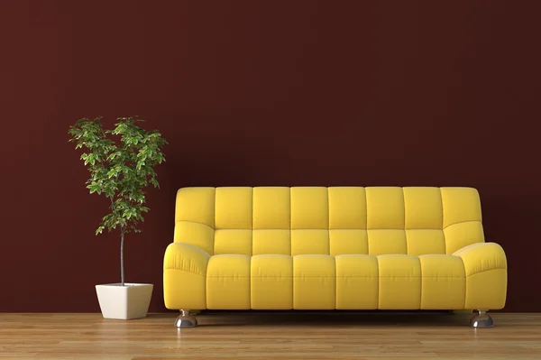 Urban interior with sofa — Stock Photo, Image