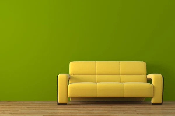 Urban interior with sofa — Stock Photo, Image