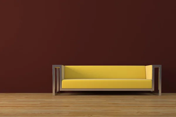 Stedelijke interieur met sofa — Stockfoto