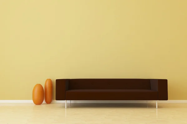 Urban interior with sofa — Stock Photo, Image