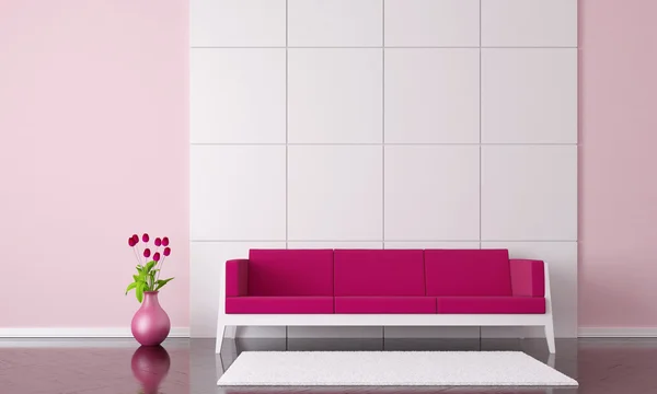 Stedelijke interieur met sofa — Stockfoto